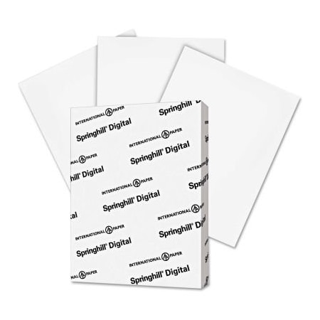 Springhill Digital Index White Card Stock, 110 lbs, 8-1/2in x 11in, White, 250/Pack 15300